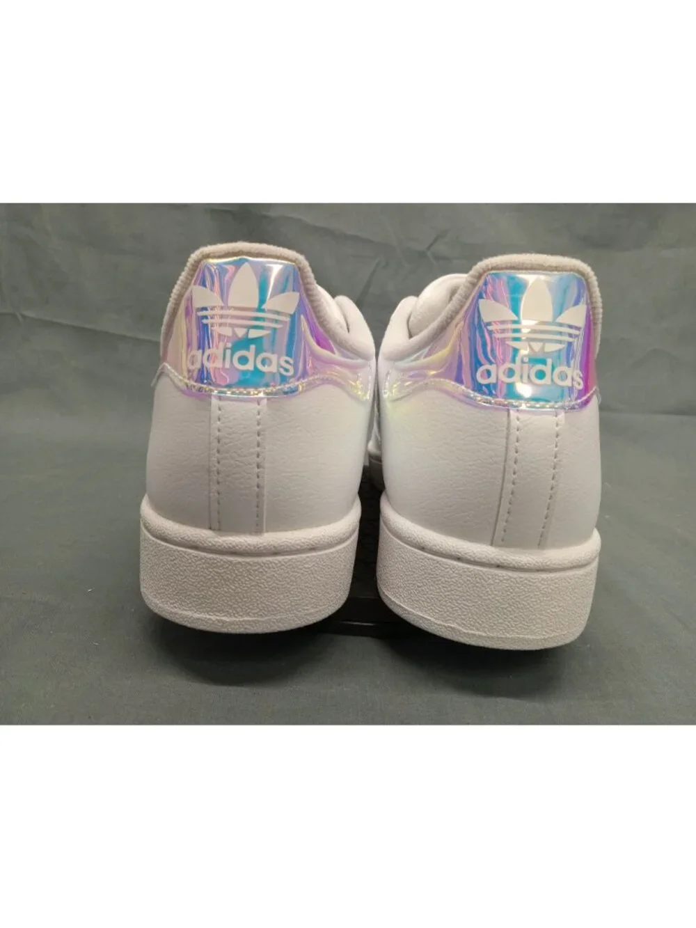 Adidas Superstar II J Sneakers JQ2803 White Halo Blue Girls Size 7 NEW NO BOX!
